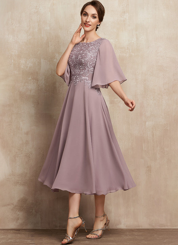 Robe Chic Flottante Mauve - gallery 4
