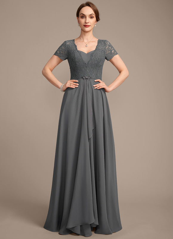 Robe Chic Gris Élégant Flottant - gallery 3