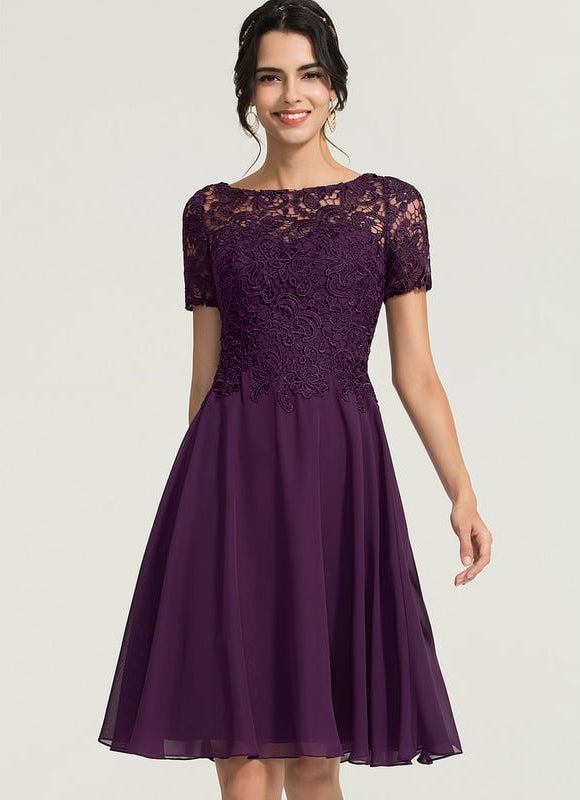 Robe Chic Chiffon Éclatante - gallery 2