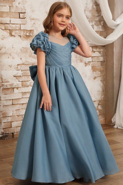 Robe Chic Bleu Doux Élégant - gallery 7