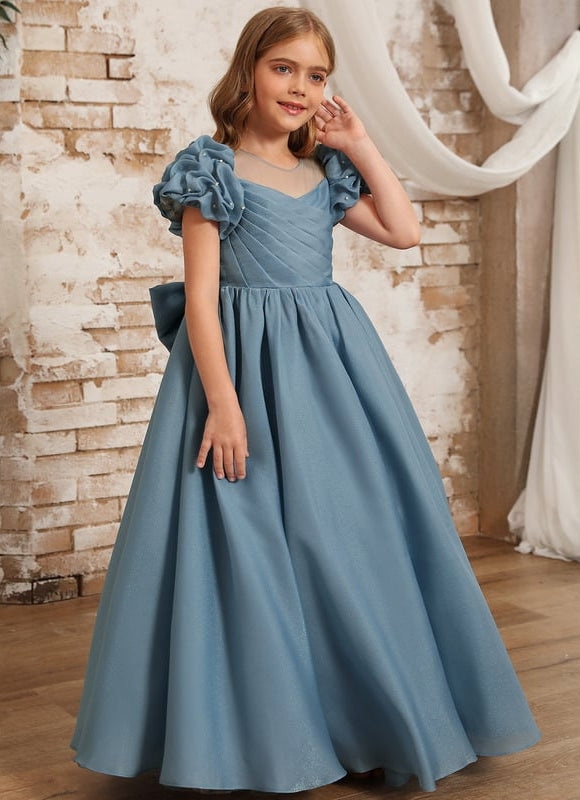 Robe Chic Bleu Doux Élégant - gallery 7