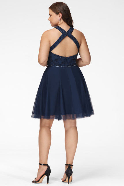 Robe Chic Tulle Marine - gallery 9