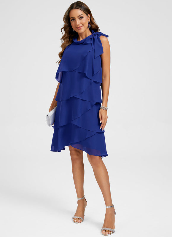 Robe Chic Fluide Bleu - gallery 2