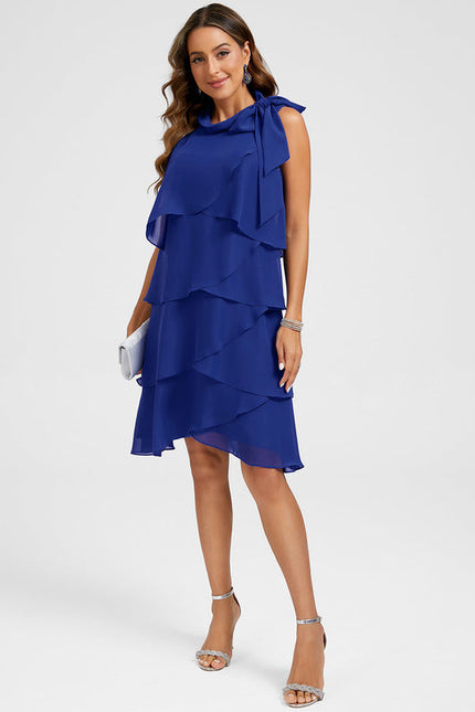 Robe Chic Fluide Bleu - gallery 2