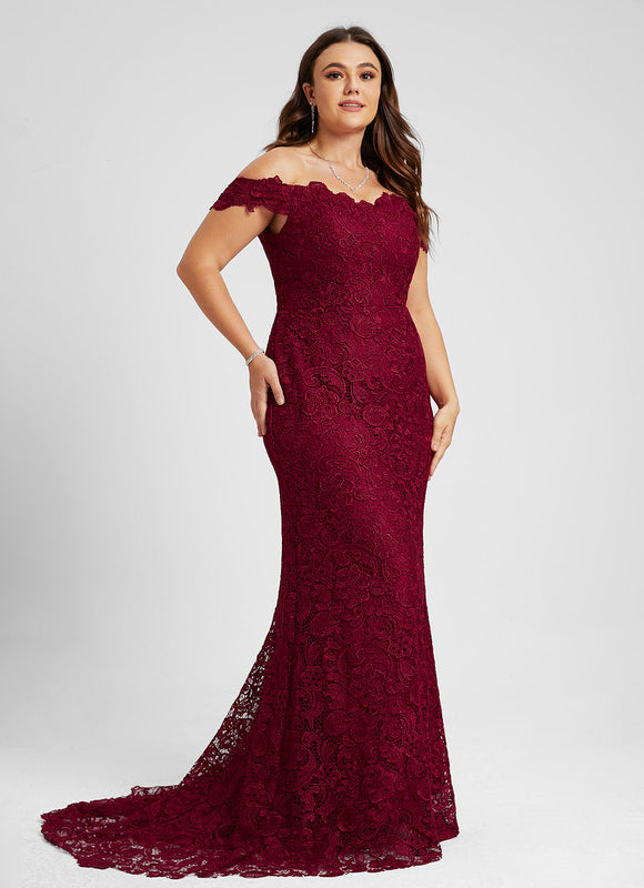 Robe Chic Bordeaux Élégance Lace - gallery 6