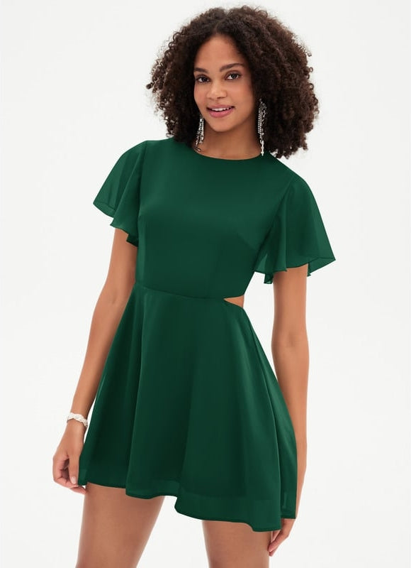 Robe Chic Courte Émeraude - gallery 6