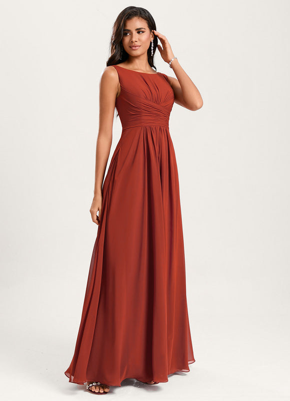 Robe Chic Mousseline Drapée - gallery 3