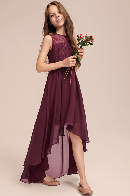 Robe Chic Junior Dentelle Asymétrique