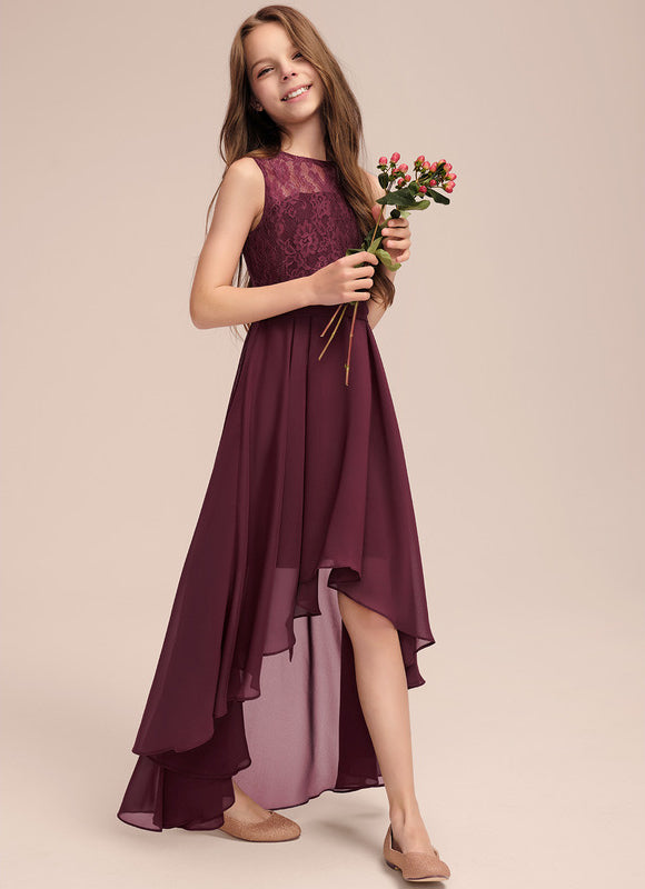 Robe Chic Junior Dentelle Asymétrique