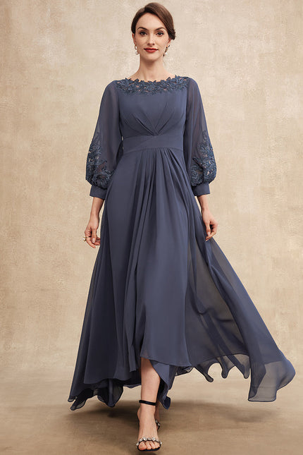 Robe Chic Bleu Sombre Chic