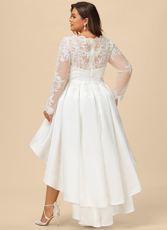 Robe Chic Élégance Satinée Asymétrique - gallery 9