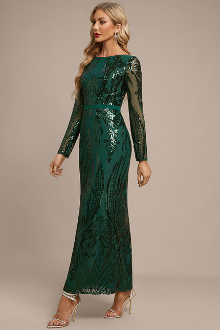 Robe Chic Pailletée Émeraude - gallery 3