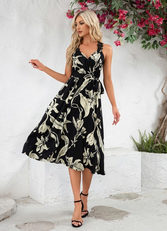 Robe Chic Fleurie Marine - gallery 2