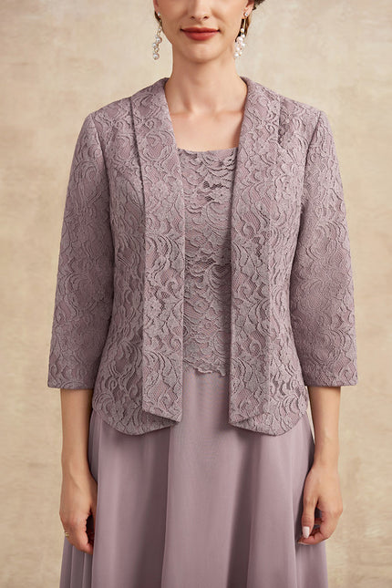 Robe Chic Flottante Mauve - gallery 1