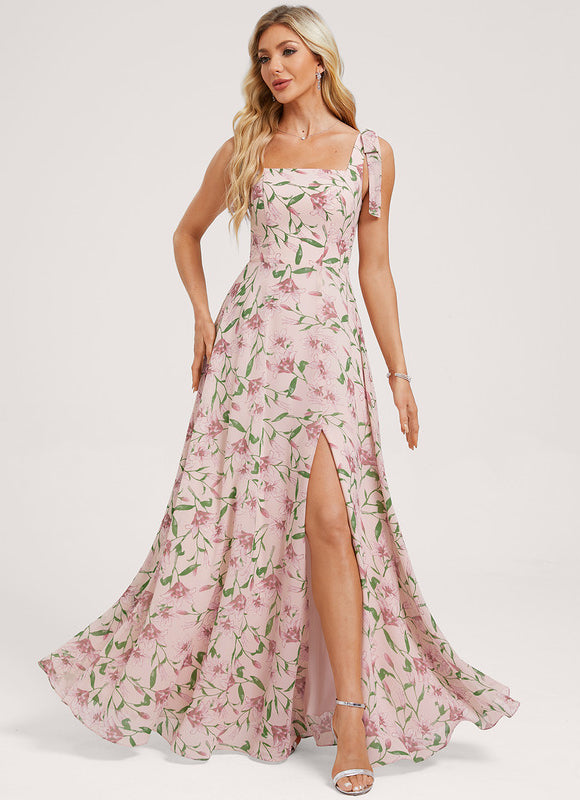 Robe Chic Longue Verte Élégante