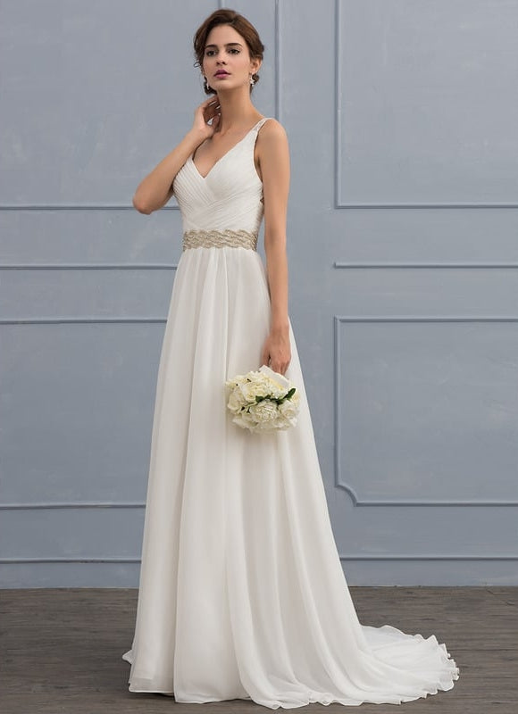 Robe Chic Chiffon Traîne