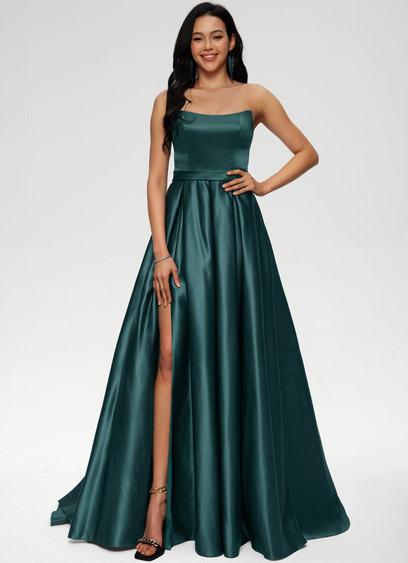 Robe Chic Satin Émeraude Chic - gallery 3