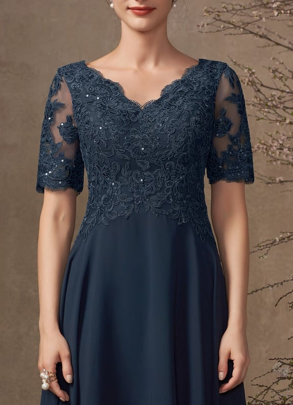 Robe Chic Émeraude Dentelle - gallery 1