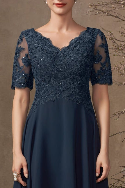 Robe Chic Émeraude Dentelle - gallery 1