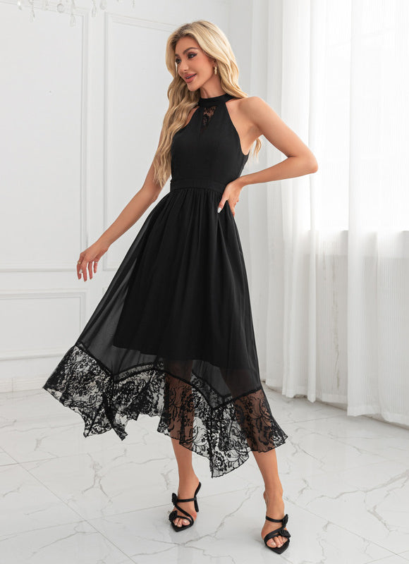 Robe Chic Mousseline Noire