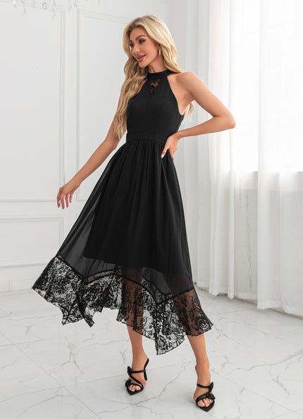Robe Chic Mousseline Noire