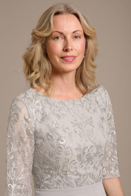 Robe Chic Grise Aérée - gallery 1