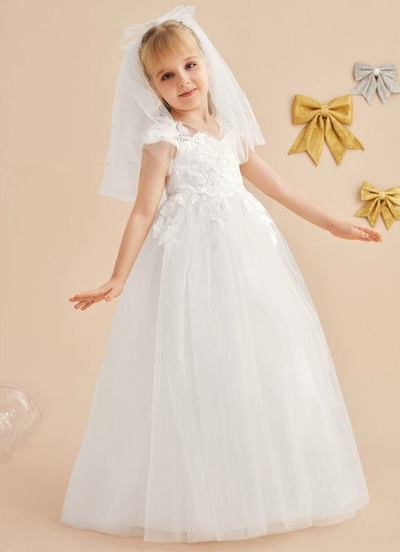 Robe Chic Florale Tulle - gallery 5