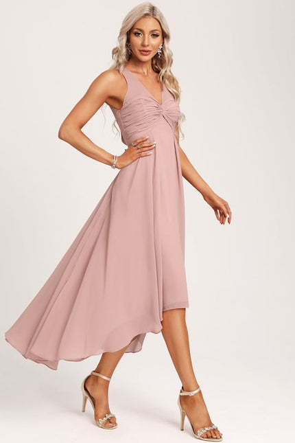 Robe Chic Mousseline Asymétrique - gallery 1
