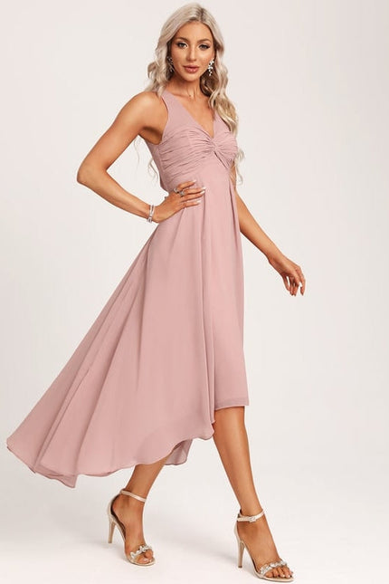Robe Chic Mousseline Asymétrique - gallery 1