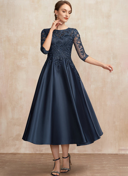 Robe Chic Satiné Ébène Élégant