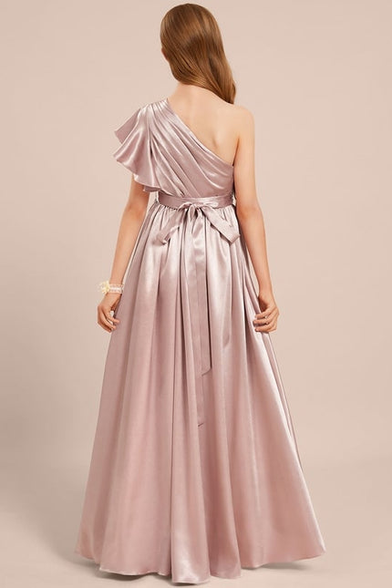 Robe Chic Satin Rose Clair - gallery 5