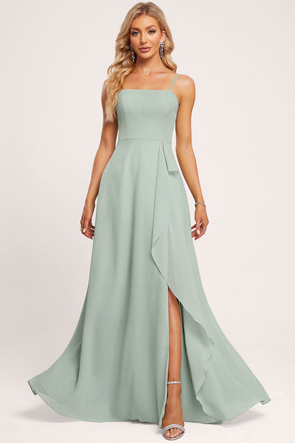 Robe Chic Longue Verte Raffinée