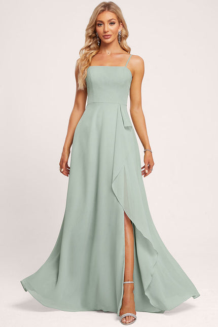 Robe Chic Longue Verte Raffinée
