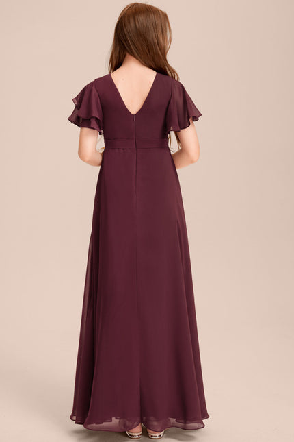 Robe Chic Mousseline Prune - gallery 4