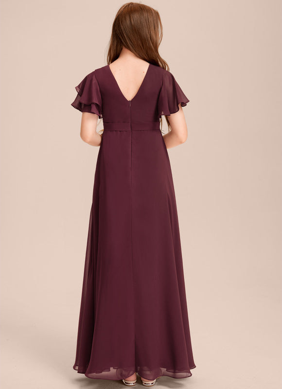 Robe Chic Mousseline Prune - gallery 4