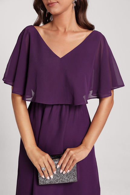 Robe Chic Bleu Nuit Élégante - gallery 2