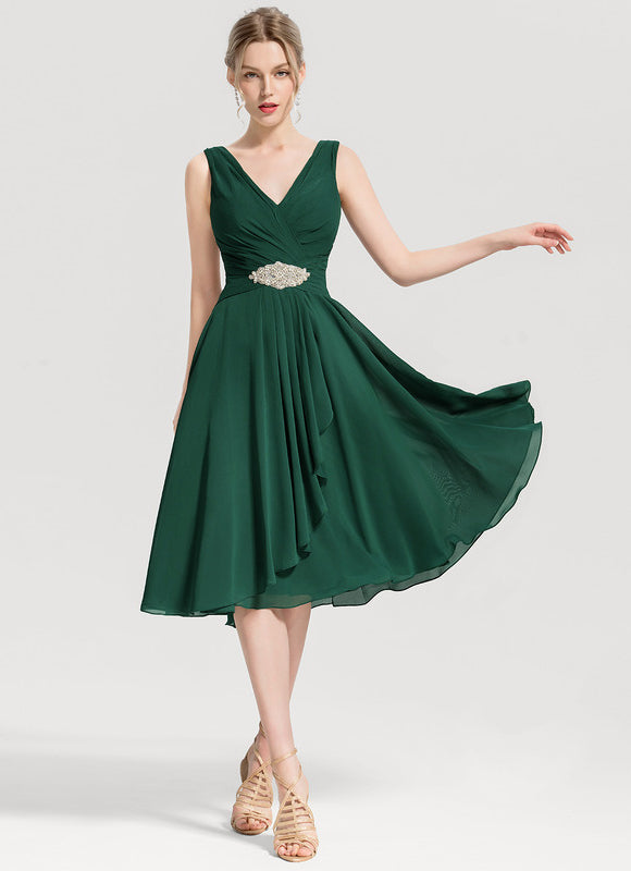 Robe Chic Verte Fluidité