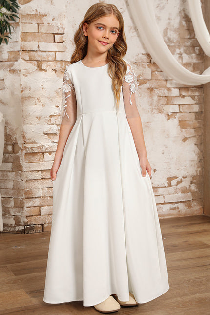 Robe Chic Blanche Évasée - gallery 1