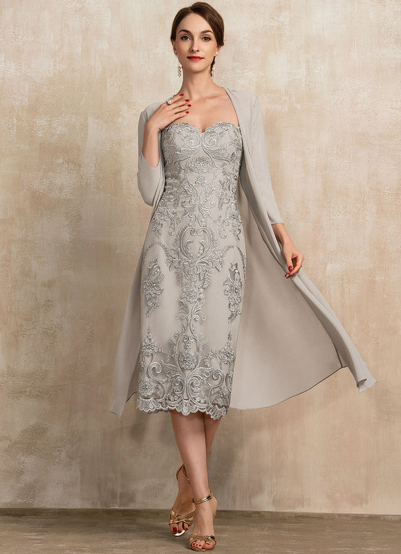 Robe Chic Élégante Argentée - gallery 5