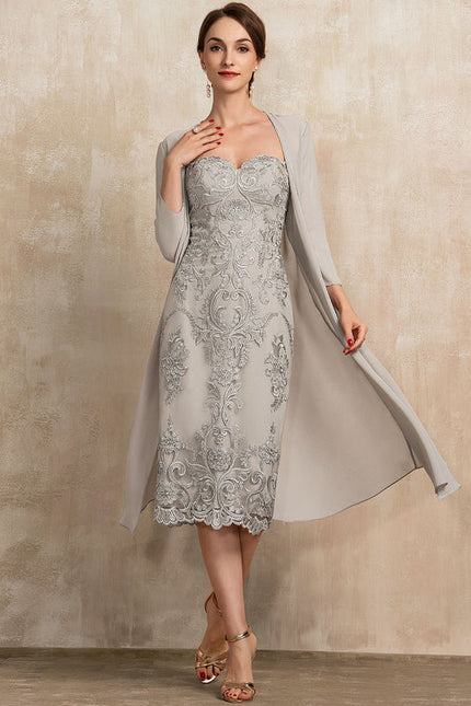 Robe Chic Élégante Argentée - gallery 5