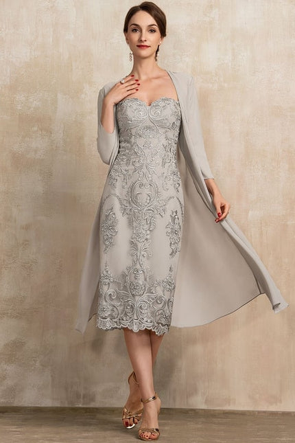 Robe Chic Élégance Argentée - gallery 5