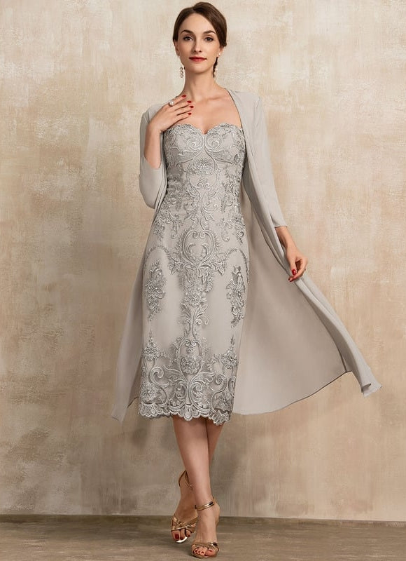 Robe Chic Élégance Argentée - gallery 5
