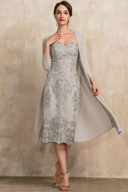 Robe Chic Élégance Argentée - gallery 5