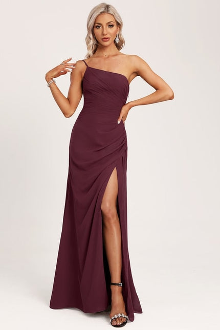 Robe Chic Asymétrique Beige - gallery 2