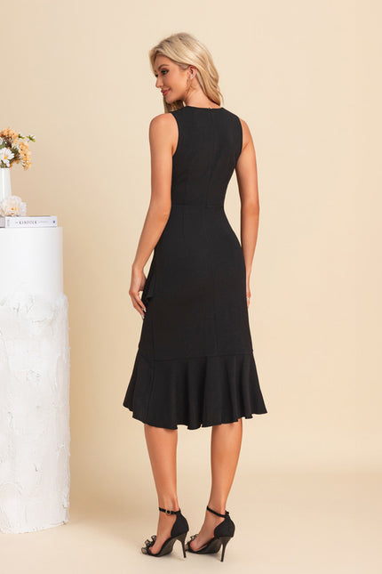 Robe Chic Midi Noir Chic - gallery 2