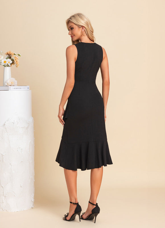 Robe Chic Midi Noir Chic - gallery 2