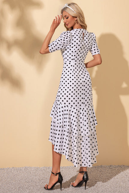 Robe Chic Pois Asymétrique - gallery 4