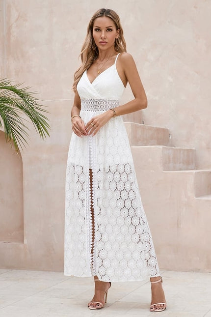 Robe Chic Maxi Dentelle Élégante - gallery 6
