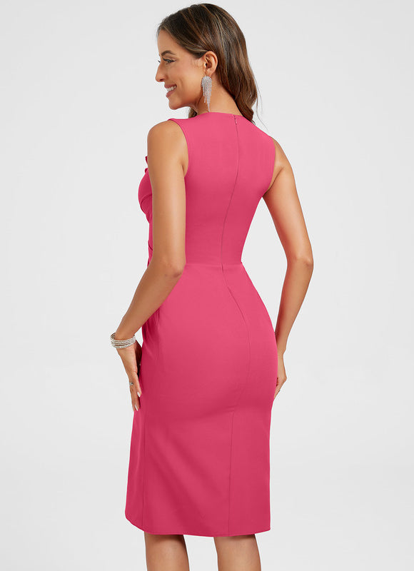 Robe Chic Rose Ajustée - gallery 5