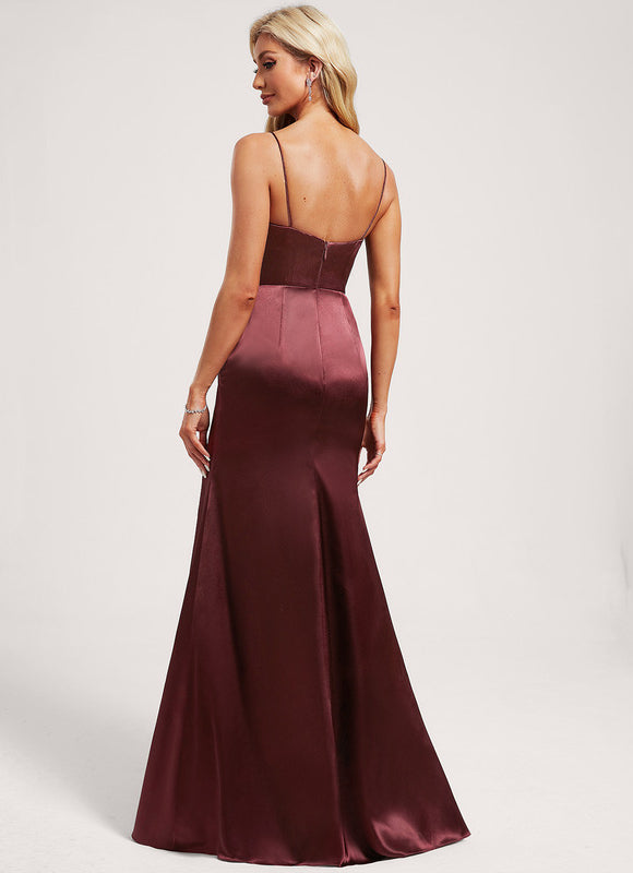 Robe Chic Velours Bourgogne - gallery 4